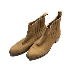 Liebeskind Berlin Chelsea Tan size 38‎ 7 1/2 Booties Nubuck Leather